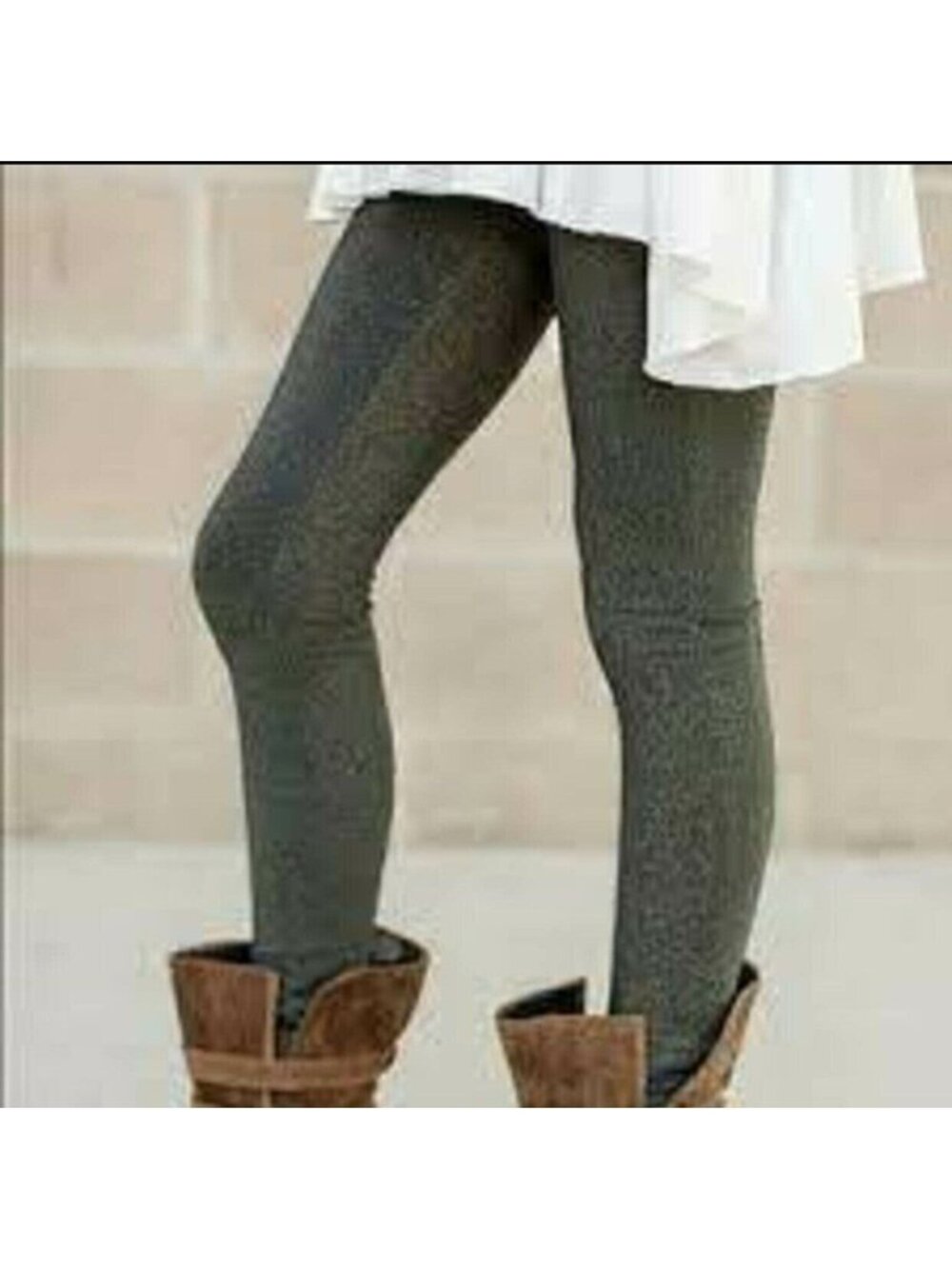 Joyfolie Mia Joy Naiya Sparkly Gray Leggings, Size 12